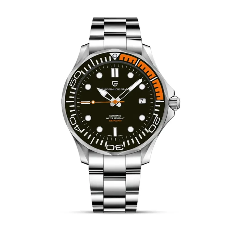 Pagani Design '007' Seamaster Black Dial Men's Watch | PD-1667