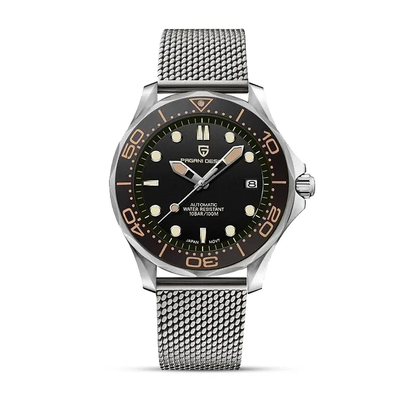 Pagani Design PD-1667 '007' James Bond Seamaster Black Dial Men's Watch