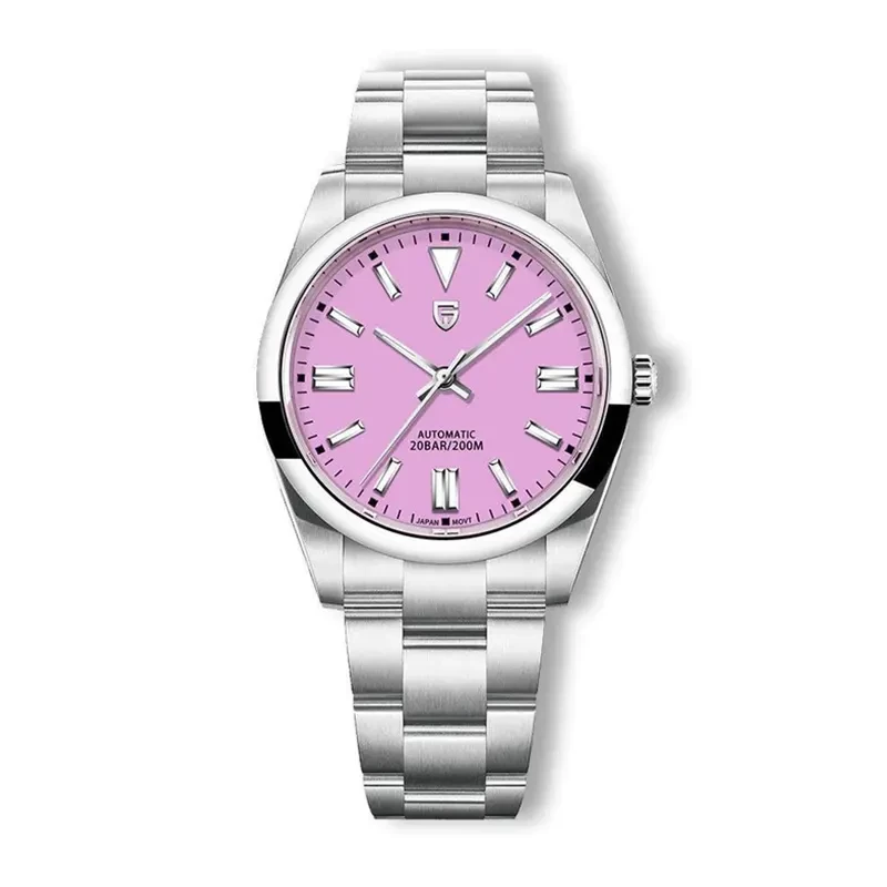 Pagani Design PD-1690 Oyster Perpetual Pink Dial Men's Watch