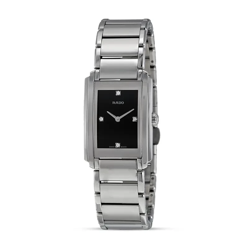 Rado Integral Black Dial Silver-tone Ladies Watch | R20213713