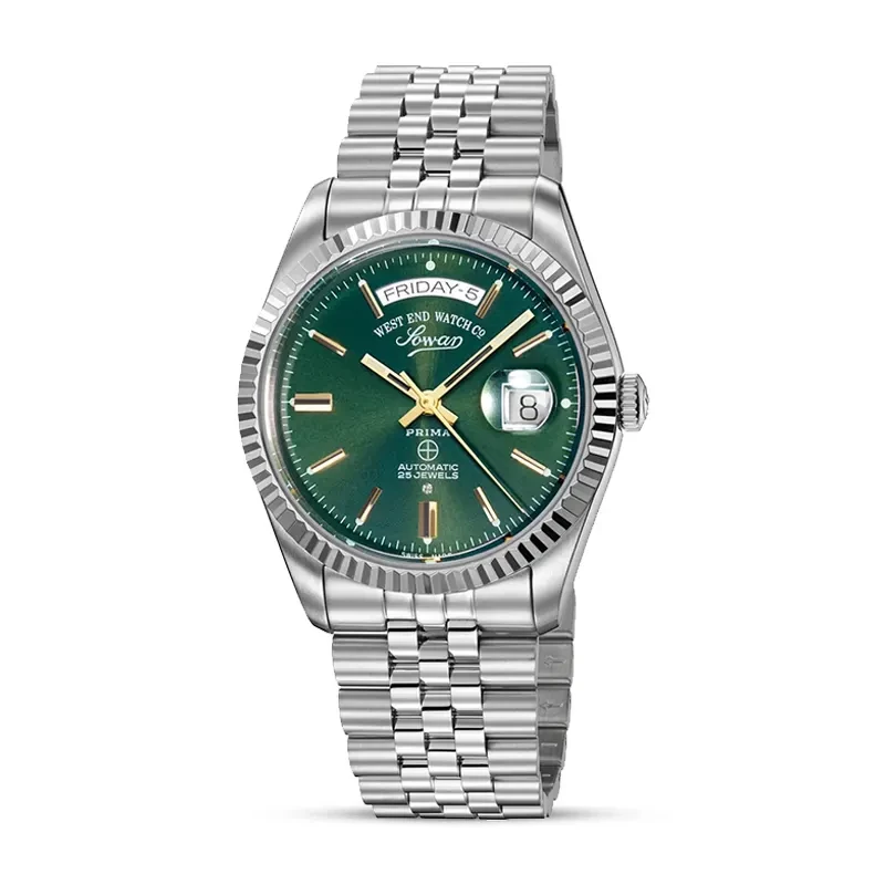 West End 'The Classic XL' Automatic Green Dial Men's Watch | 6868.10.3330