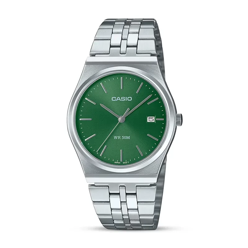 Casio Enticer Green Dial Men's Watch | MTP-B145D-3AV