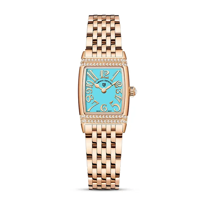 Pagani Design PD-1737 Tiffany Blue Dial Rose tone Ladies Watch