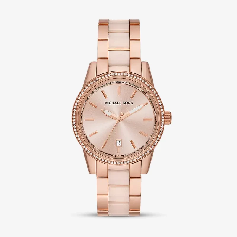 Michael Kors Ritz Rose Gold Dial Rose Gold Ladies Watch | MK6349