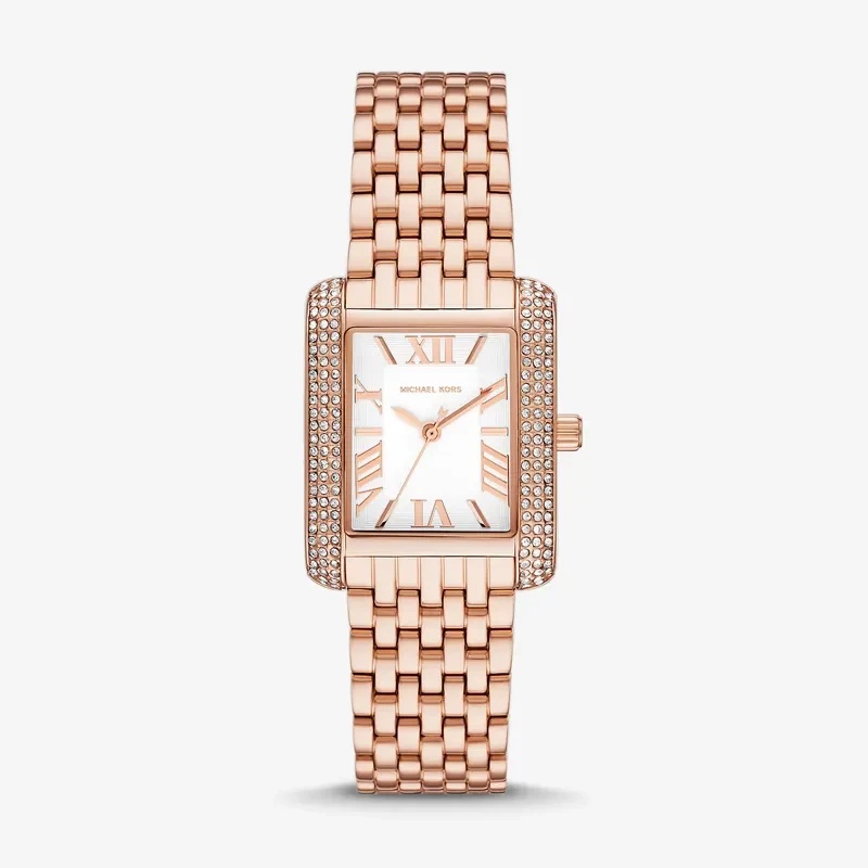 Michael Kors Petite Emery Pavé Rose Gold-Tone Ladies Watch | MK4743