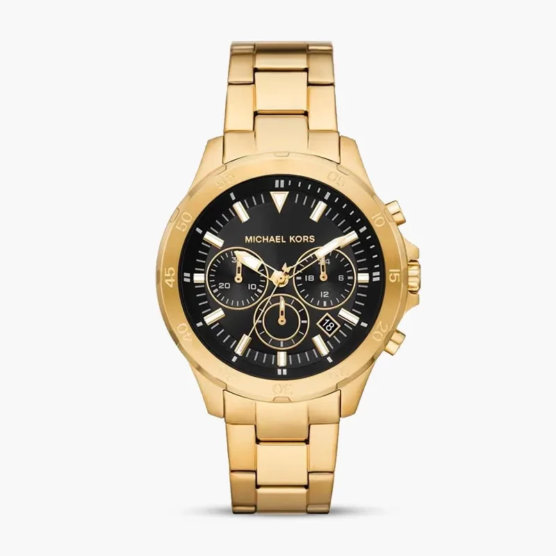 Michael kors men's gold tone watch best sale