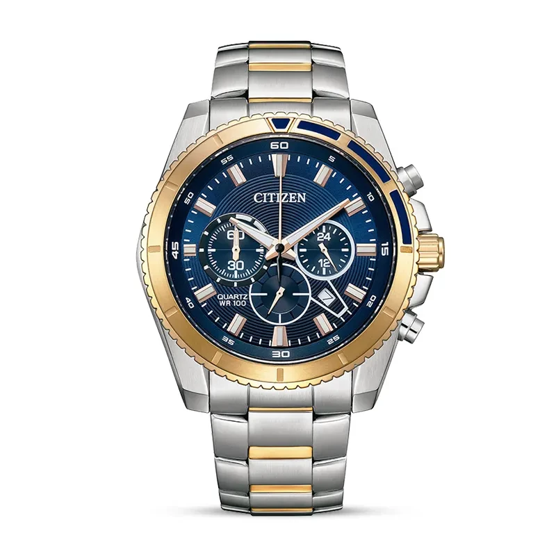 Citizen Chronograph Blue Dial Two-Tone Men's Watch | AN8206-53L