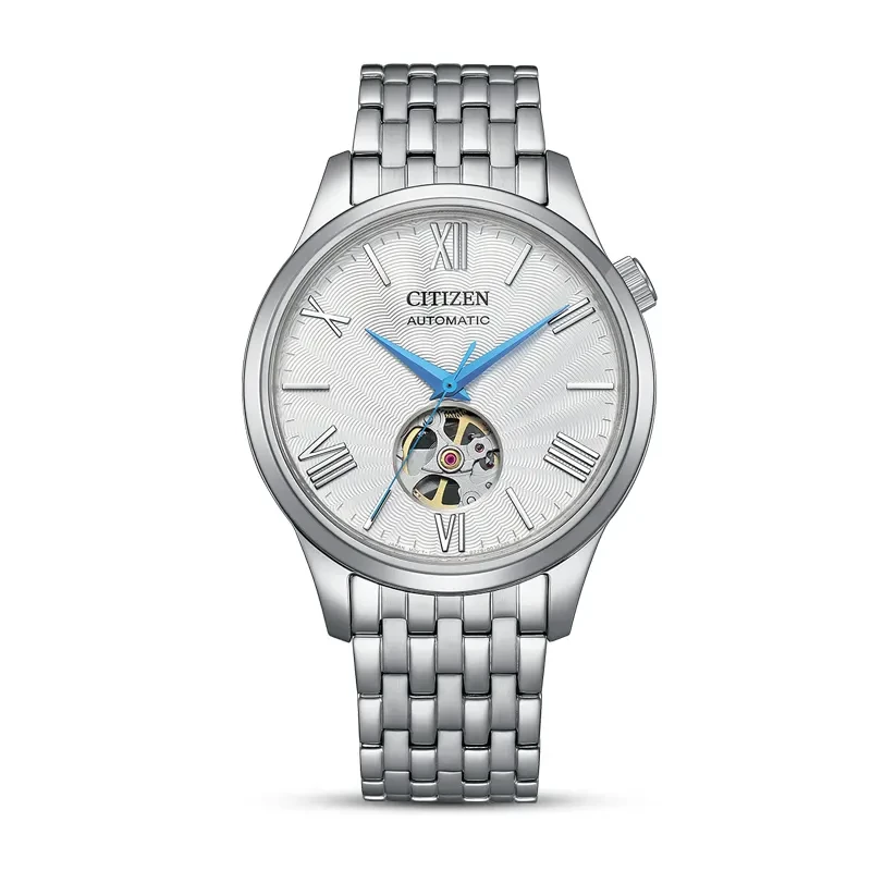 Citizen Automatic Open Heart Silver Dial Men’s Watch | NH9130-84A