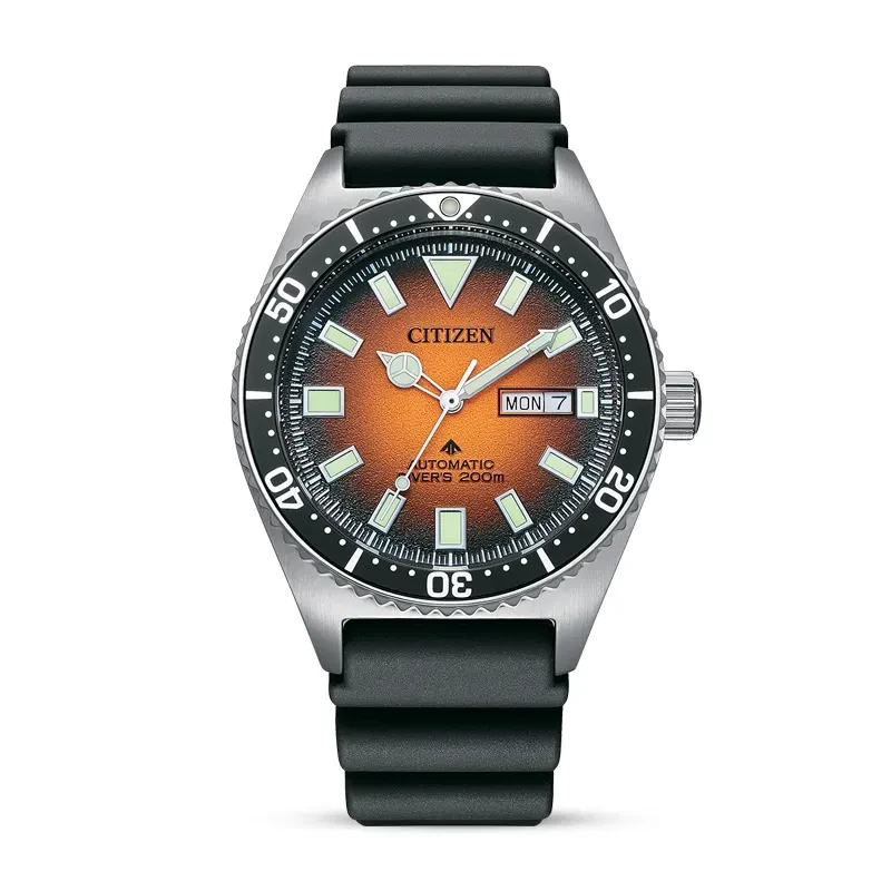 Citizen Promaster Diver's Automatic Orange Dial Men's Watch | NY0120-01Z