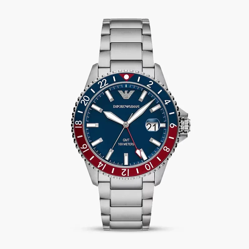 Emporio Armani Sea Explorer GMT 'Pepsi' Men's Watch | AR11590