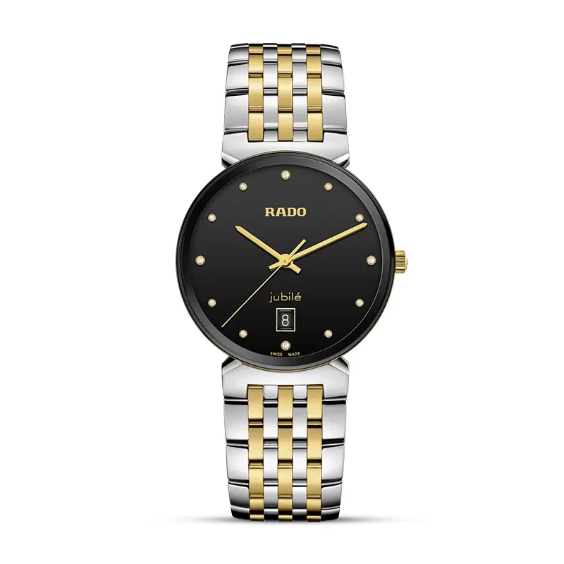 Rado Florence Diamonds Classic Black Dial Two-tone Watch | R48912743