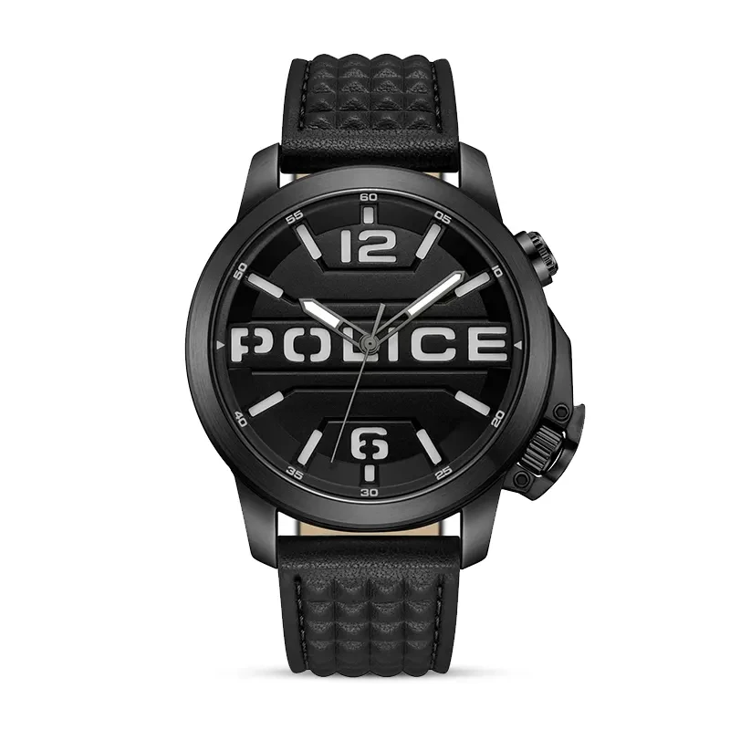 Police Automated Black Dial Black Strap Men's Watch | PEWJD0021701