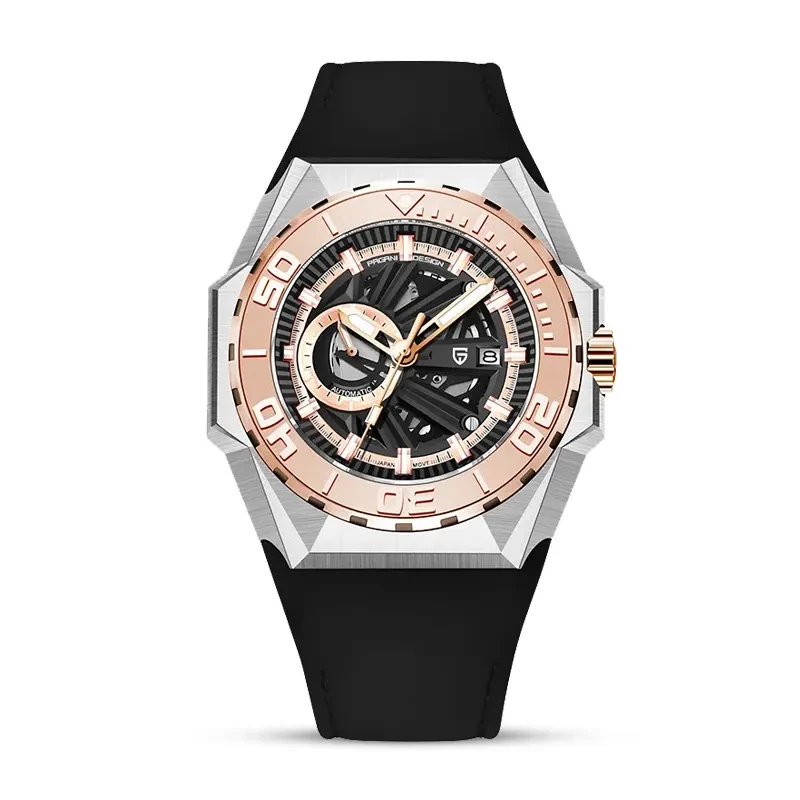 Pagani Design PD-YS007 Skeleton Black Dial Automatic Men's Watch