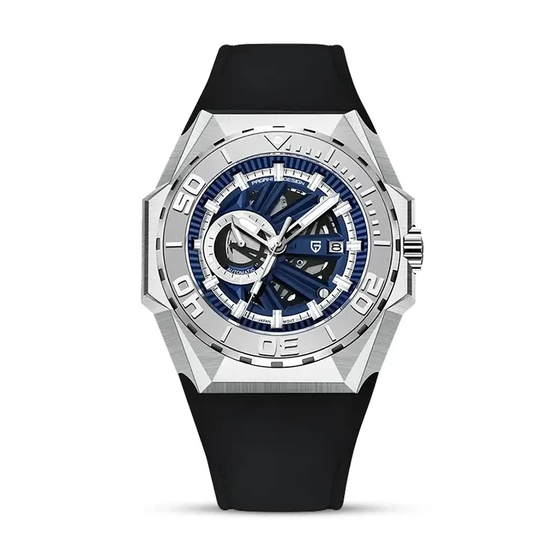 Pagani Design PD-YS007 Skeleton Blue Dial Automatic Men's Watch