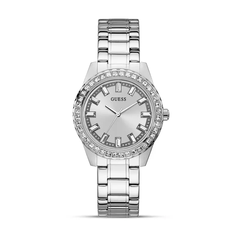 Guess Sparkler Silver Silver-Tone Dial Ladies Watch | GW0111L1